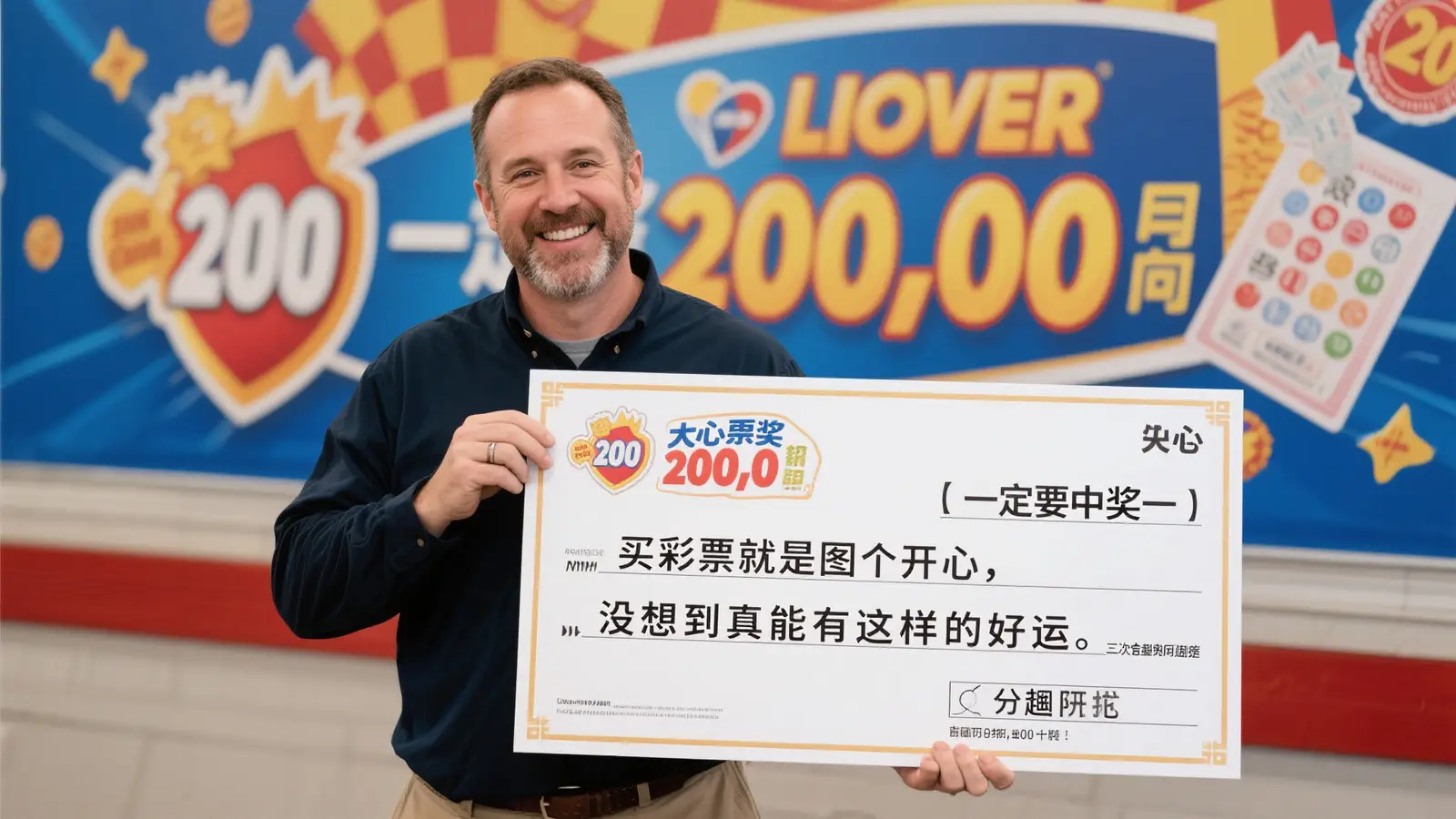 新手彩民不到一年喜中大乐透2000万，坦言从不钻研号码