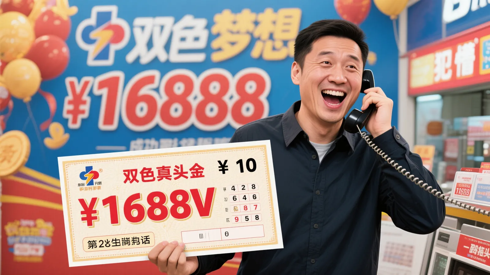 男子仅花10元中双色球1688万，接喜讯电话一脸茫然