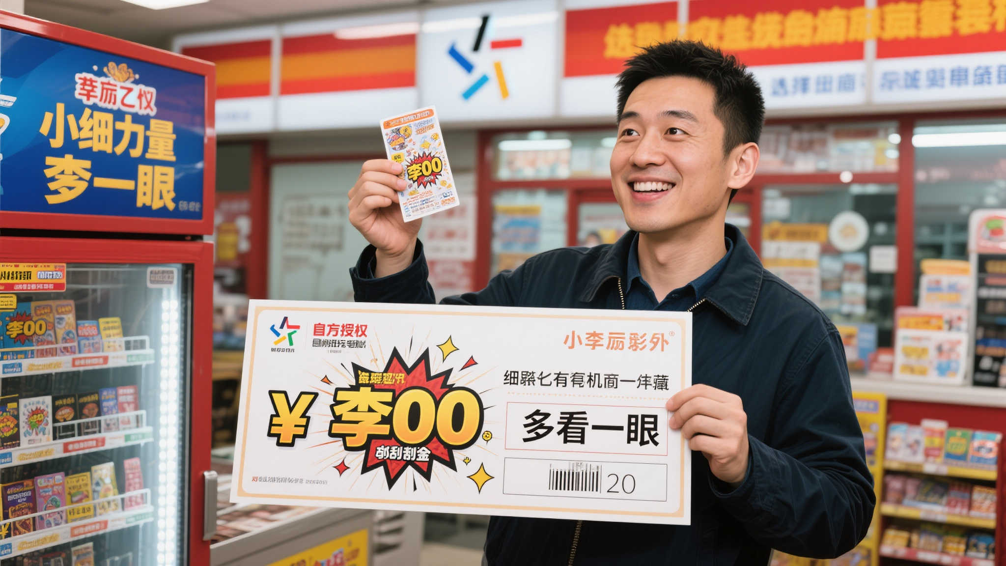 惊鸿一瞥，男子喜中刮刮乐百万大奖